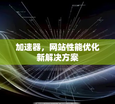 加速器,网站性能优化新解决方案 加速器,网站性能优化新解决方案