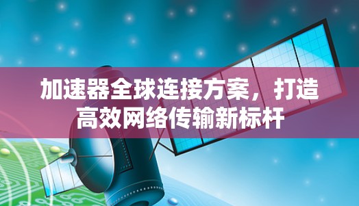 加速器全球连接方案，打造高效网络传输新标杆