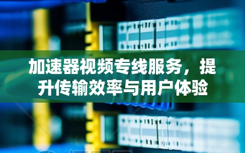 加速器视频专线服务，提升传输效率与用户体验