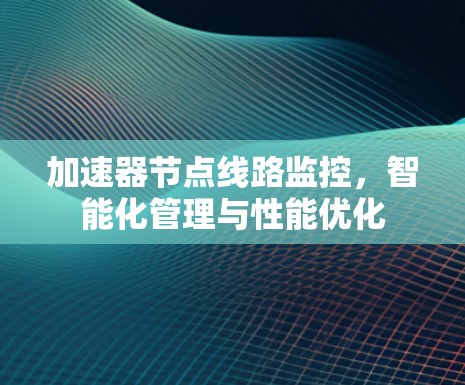 加速器节点线路监控，智能化管理与性能优化