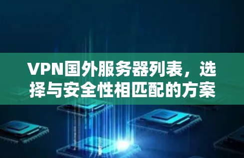 VPN国外服务器列表,选择与安全性相匹配的方案 VPN国外服务器列表,选择与安全性相匹配的方案
