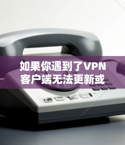 如果你遇到了VPN客户端无法更新或者无法下载最新版本的问题，可以按照以下步骤进行排查和解决