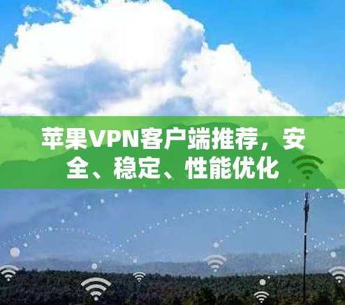 苹果VPN客户端推荐，安全、稳定、性能优化