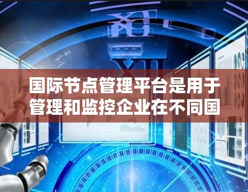 国际节点管理平台是用于管理和监控企业在不同国家或地区的分支机构、合作伙伴或销售点的综合解决方案。这样的平台通常提供多种功能，帮助企业更好地协调和优化国际业务运营
