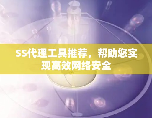 SS代理工具推荐，帮助您实现高效网络安全
