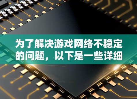 为了解决游戏网络不稳定的问题，以下是一些详细的步骤和建议，帮助你优化网络连接，确保游戏顺利进行