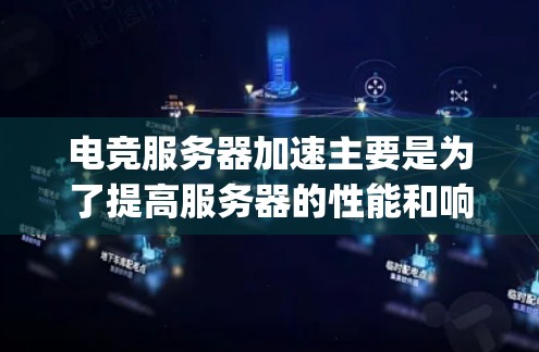 电竞服务器加速主要是为了提高服务器的性能和响应速度，以满足电竞（esports）游戏对高性能和低延迟的需求。以下是一些常见的技术和方法